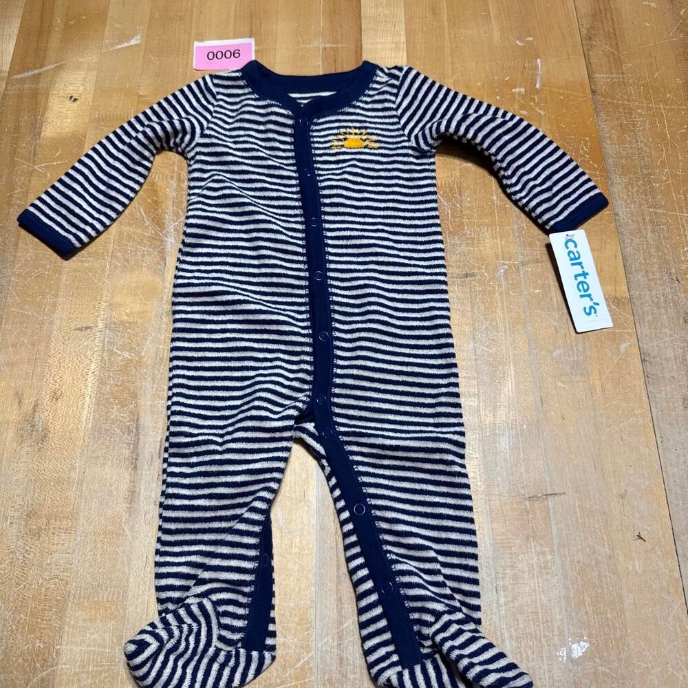 Carter-s Men's Blue and Navy Sleepsuits-babygrows